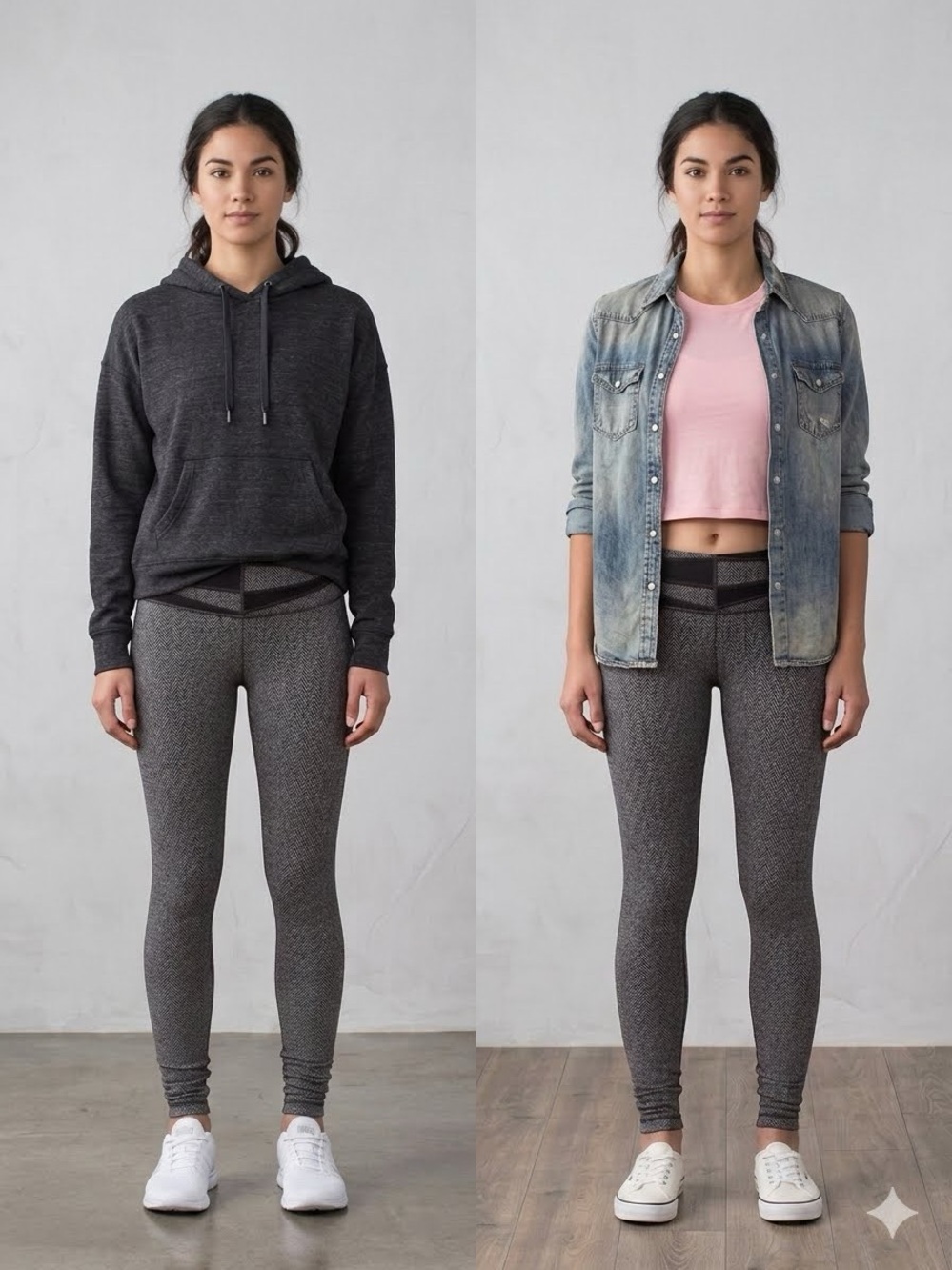 Lululemon Herringbone Leggings – High Rise, Sz 2